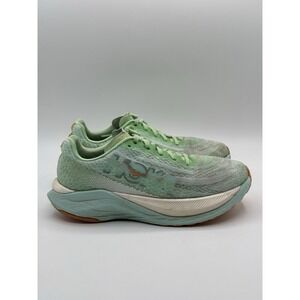 Hoka One One Womens Mach X 1141451 LGSO Green Running Shoes Sneakers Size 7.5 B
